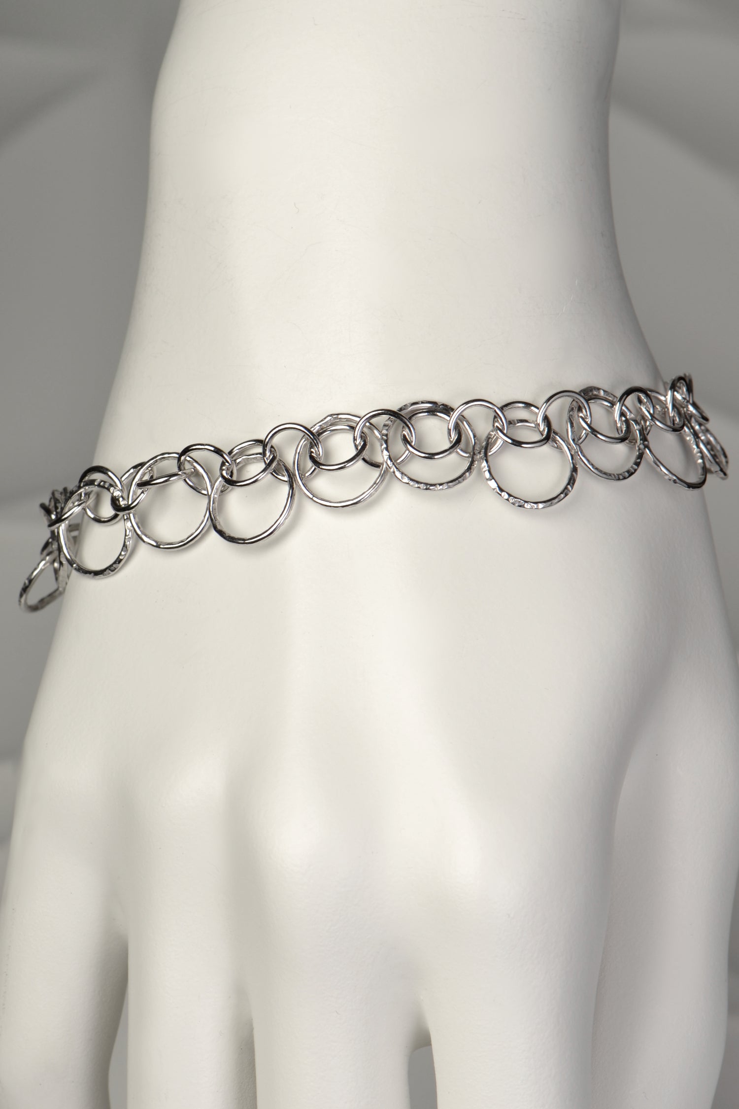 lace like silver circle bracelet - Christine Sadler