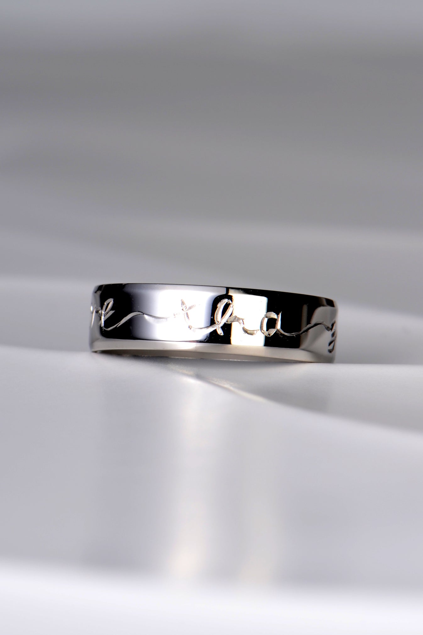 Gaelic Engraved Wedding Ring – Christine Sadler Unforgettable Jewellery