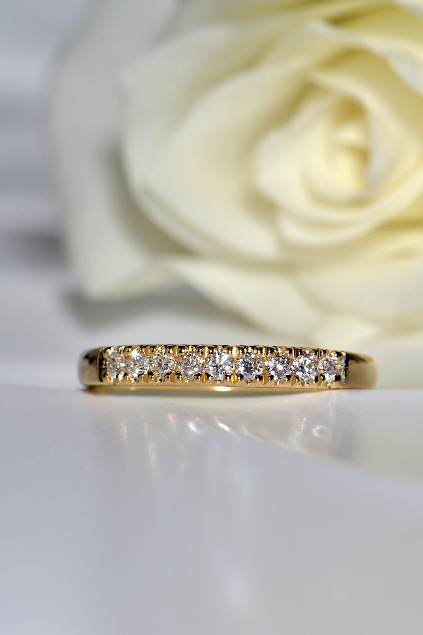 Modern Gold Diamond Band