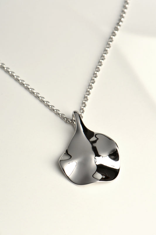 Designer Silver Aqua Necklace