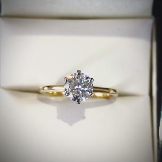 affordable lab grown moissanite ring
