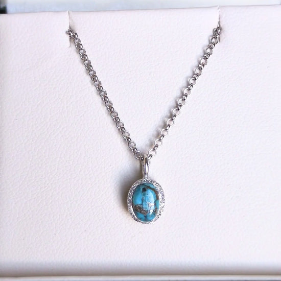 silver turquoise designer necklace