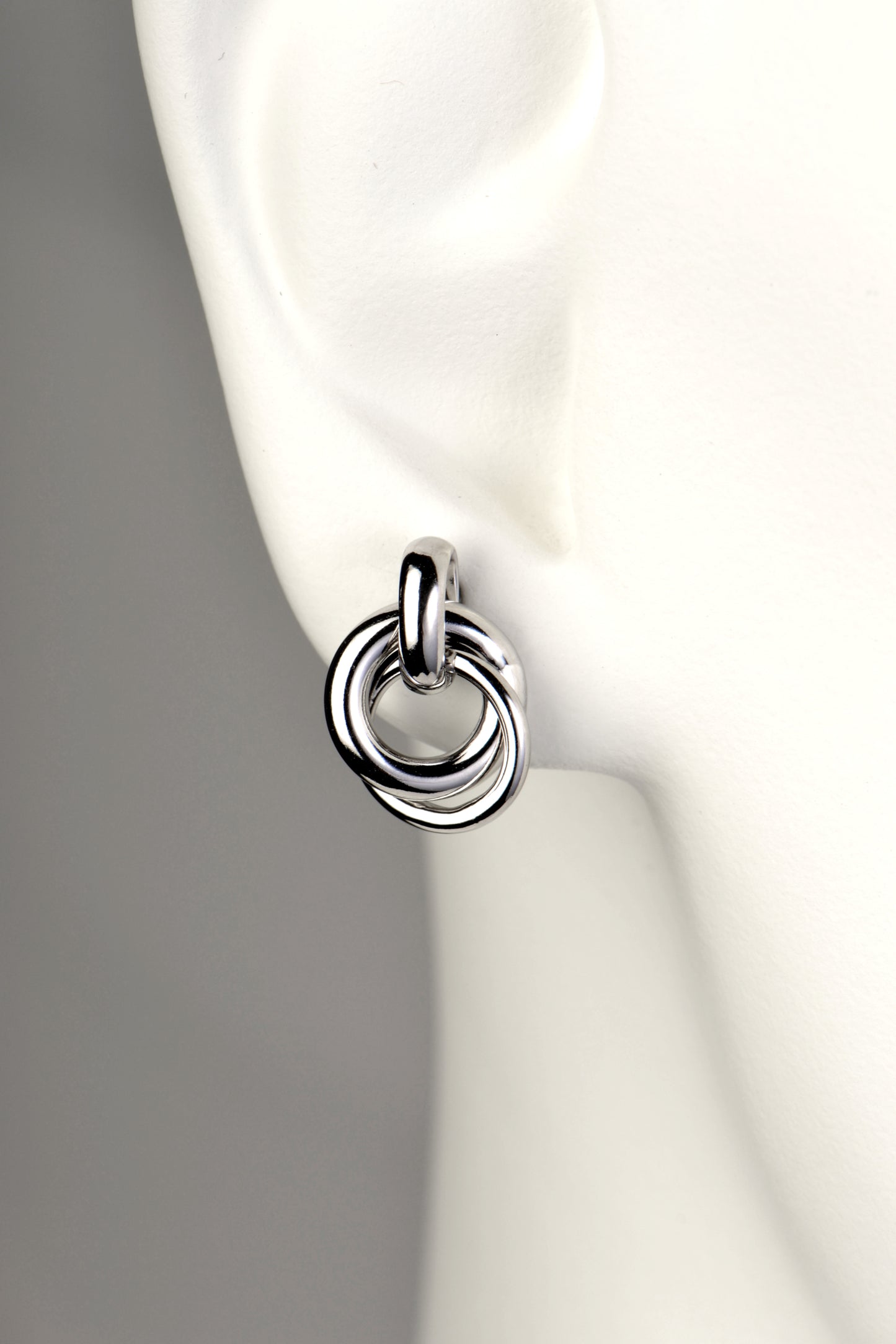 real silver knot stud earrings that symbolise friendship - Christine Sadler