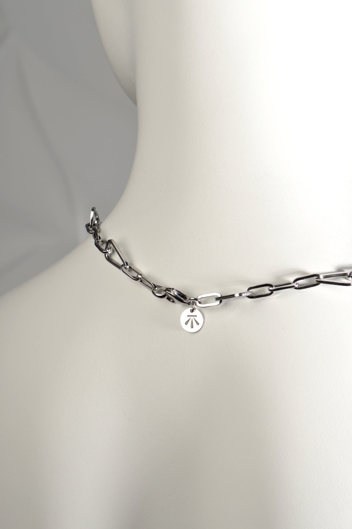 sterling silver fancy linked chain necklace - Christine Sadler