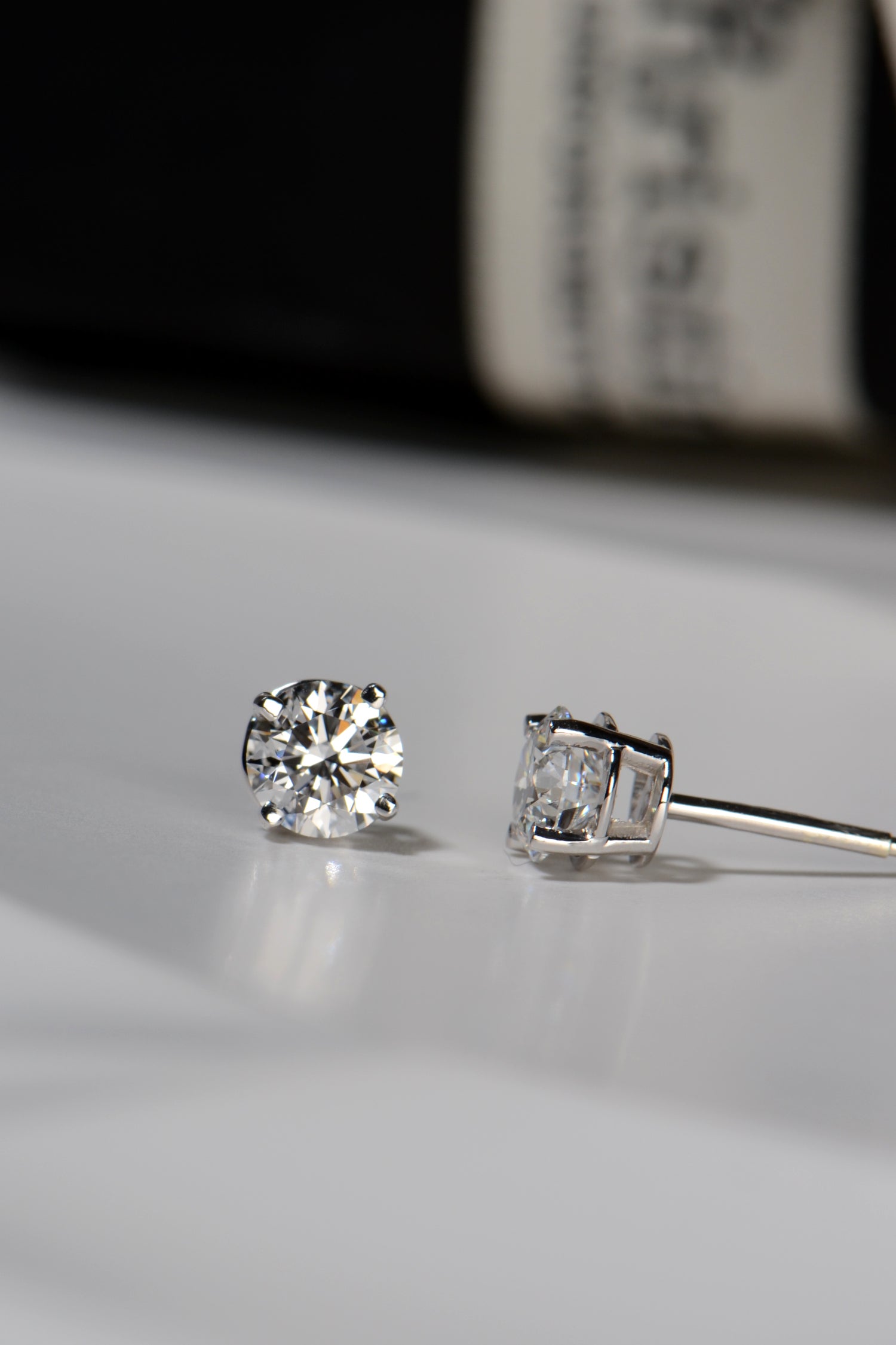 Ethical diamond stud on sale earrings