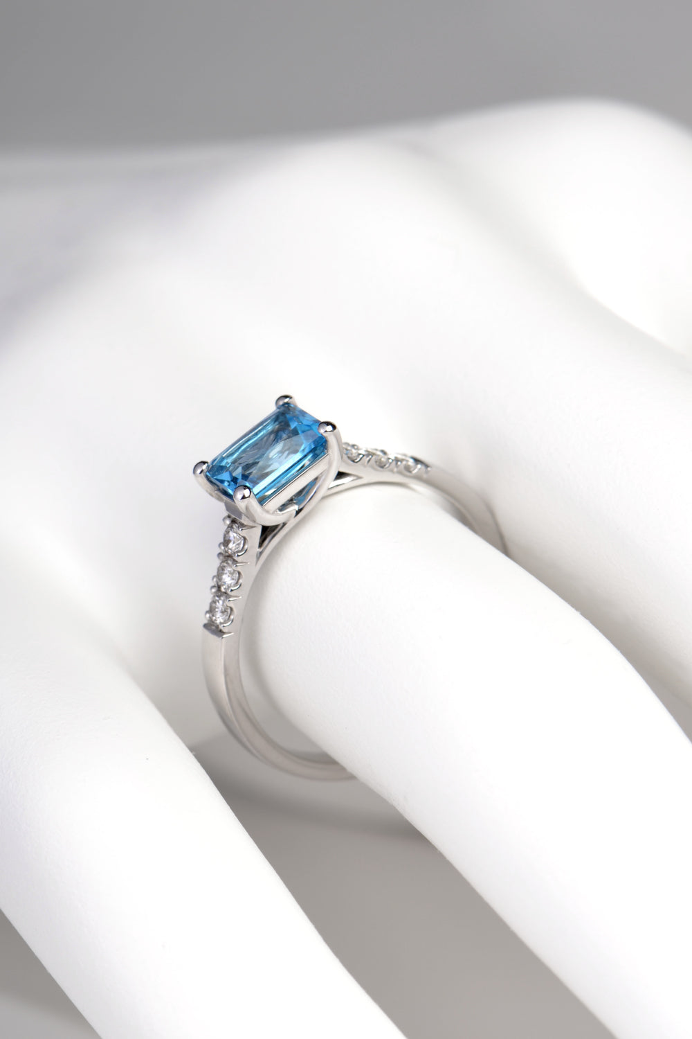 Platinum topaz online ring